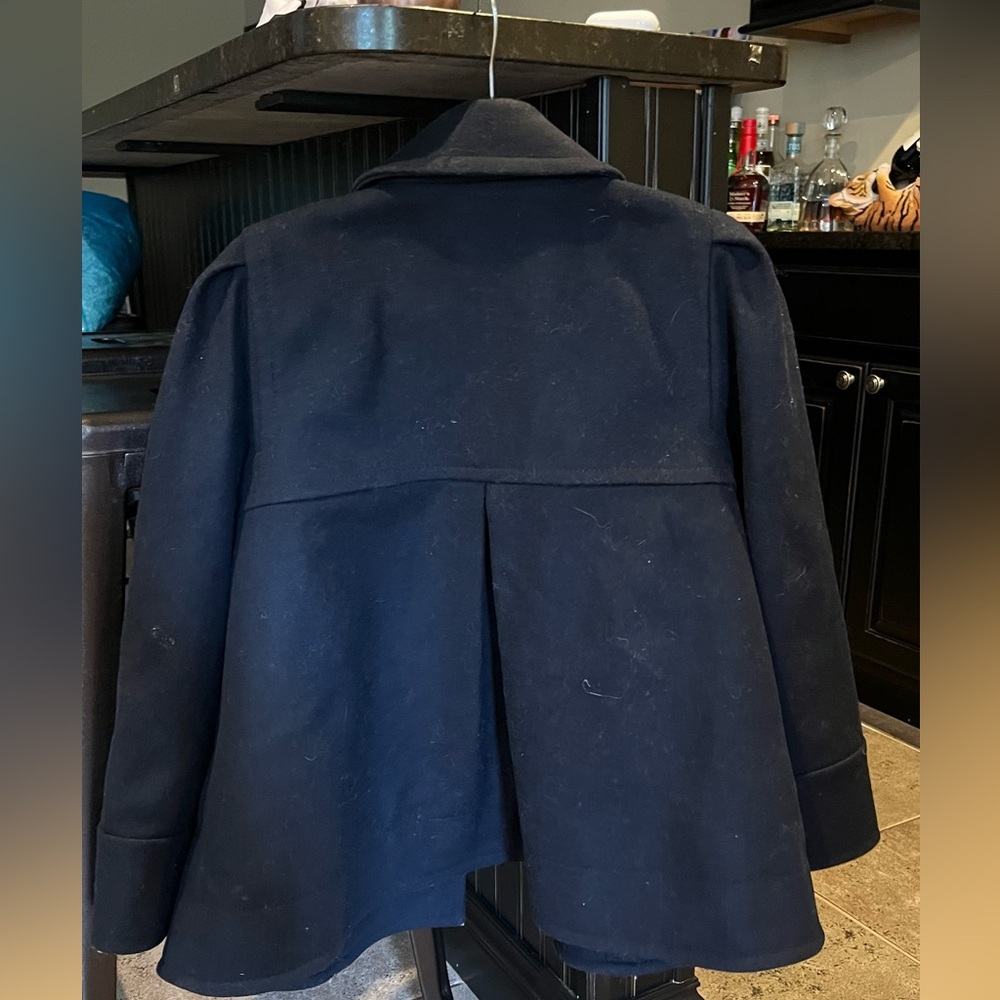 Marc by Marc Jacobs Navy Wool Pea Coat M - Picture 2 of 6